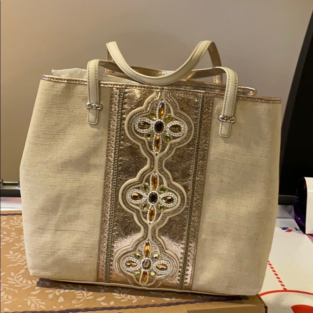 Brighton Yasmin natural buff linen